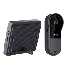   Vezeték nélküli videós kapucsengő, 6 hangerő fokozat, 4.3″ IPS HD kijelző, max 160m hatótáv, éjjellátó funkció, IP65 vízvédettség, fekete