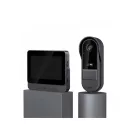 Vezeték nélküli videós kapucsengő, 6 hangerő fokozat, 4.3″ IPS HD kijelző, max 160m hatótáv, éjjellátó funkció, IP65 vízvédettség, fekete