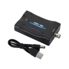 HDMI -> BNC átalakító adapter, HDMI anya -> BNC anya, audio-video konverter, Kompatibilis Laptop / PC / TV / DVD, fekete