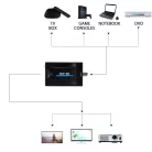 HDMI -> BNC átalakító adapter, HDMI anya -> BNC anya, audio-video konverter, Kompatibilis Laptop / PC / TV / DVD, fekete