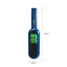 Professzionális Digitális Alkoholszonda, LCD kijelzővel, gyors elemzés, pontosság +/- 0,01% BAC, érintésmentes, újratölthető akkumulátor, szürke