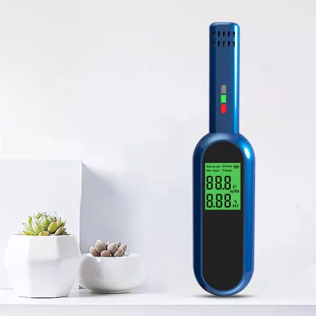 Professzionális Digitális Alkoholszonda, LCD kijelzővel, gyors elemzés, pontosság +/- 0,01% BAC, érintésmentes, újratölthető akkumulátor, szürke