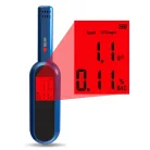 Professzionális Digitális Alkoholszonda, LCD kijelzővel, gyors elemzés, pontosság +/- 0,01% BAC, érintésmentes, újratölthető akkumulátor, szürke