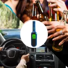 Professzionális Digitális Alkoholszonda, LCD kijelzővel, gyors elemzés, pontosság +/- 0,01% BAC, érintésmentes, újratölthető akkumulátor, szürke