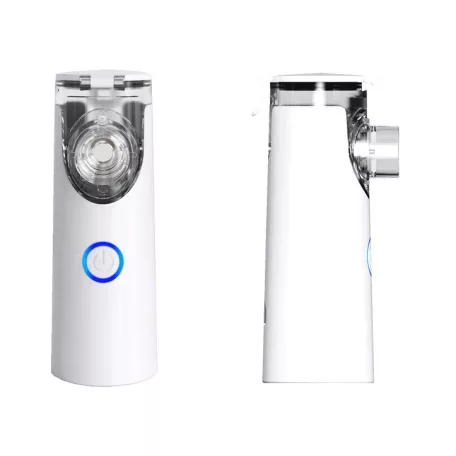 Hordozható ultrahangos inhalátor, csendes technológia, 3 fokozatba állítható porlasztó, gyerekeknek és felnőtteknek, fehér