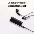 Digitális Diktafon SK892, zajcsökkentés, alumínium ház, 8GB, ezüstszínű gombok, fekete