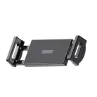 Autós Mobiltelefon-, Tablet- és GPS-navigáció tartó, tapadókorongos, szélvédőre, műszerfalra, fekete