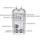 Professzionális Digitális Nedvességmérő, faszerkezetű építőanyagok, papír, karton nedvességszintjének mérésére, fekete