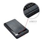 Külső merevlemez ház, USB 3.0, 2.5" SATA HDD, max. 3TB SSD/HDD-vel kompatibilis, fekete