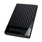 Külső merevlemez ház, USB 3.2, 2.5" SATA HDD, LCD kijelzővel, max. 4TB SSD/HDD-vel kompatibilis, fekete