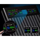 Külső merevlemez ház, USB 3.2, 2.5" SATA HDD, LCD kijelzővel, max. 4TB SSD/HDD-vel kompatibilis, fekete