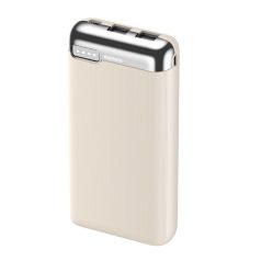   Remax® Powerbank, 10000mAh, külső akkumulátor, 20W gyorstöltés (2xUSB-A), bézs