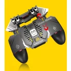 Kontroller joystick, PUBG kompatibilis, beépített hűtőventilátor, 1200mAh akku, iPhone és Android telefonokhoz, fekete