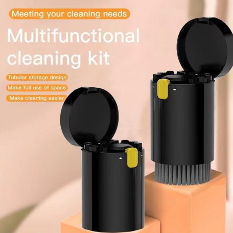 Multifunkciós Tisztítókészlet, 20 az 1ben, fényképezőgép, számítógép, billentyűzet tisztító kellékek, fekete