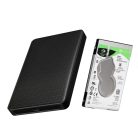 Külső merevlemez ház, 2.5" SATA HDD,  USB 3.1, max. 8TB SSD/HDD-vel kompatibilis, fekete