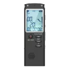 Quzu® Digitális Diktafon, MP3 lejátszó, zajcsökkentés, ABS ház, 8GB, fekete