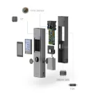 Duke® Lézeres Távolságmérő és Szögmérő, 40m, LCD képernyő, pontosság +/- 2mm, újratölthető, felület, térfogat, pitagorasz számítás, szürke