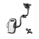 Autós Tapadókorongos Mobiltartó, szélvédőre-műszerfalra, szürke-fekete