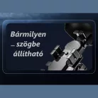 Kerékpáros és Motorkerékpáros Telefontartó, Kormányra rögzíthető, 360°-ban forgatható, fekete