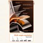Univerzális Mobiltelefon- és Tablettartó, alumínium, 360°-ban forgatható, összecsukható, fekete