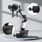 Autós Tapadókorongos Telefontartó, telefonszám kijelzővel rendelkezik, szélvédőre és műszer-falra helyezhető, fekete