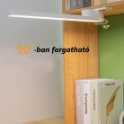 Univerzális LED Lámpa, szekrény vagy könyvespolc világítás, érintős kapcsoló, akkumulátoros, forgathatós, fehér