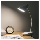 Asztali LED Lámpa, csíptetős, akkumulátoros, érintésre állítható fényerősség és színhőmérséklet, fehér