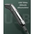 Professzionális Digitális Alkoholszonda, LCD Kijelzővel, gyors elemzés, érintésmentes, 0,005%-os BAC pontosság, USB töltés, fekete