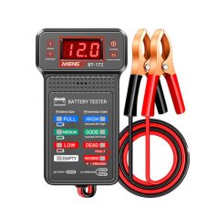   ANENG® Autós Akkumulátor és Generátor Teszter, 12V, állapotmérő, LCD kijelző, fekete