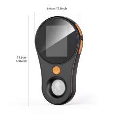   Hordozható Digitális Mikroszkóp, 2" IPS kijelző, FullHD, 8 LED, 500X képnagyítás, fotó és video funkció, fekete