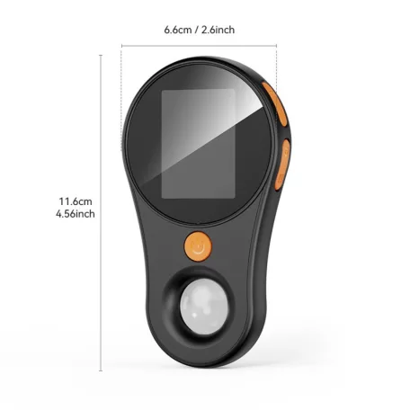 Hordozható Digitális Mikroszkóp, 2" IPS kijelző, FullHD, 8 LED, 500X képnagyítás, fotó és video funkció, fekete