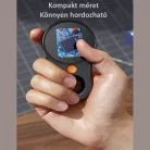 Hordozható Digitális Mikroszkóp, 2" IPS kijelző, FullHD, 8 LED, 500X képnagyítás, fotó és video funkció, fekete