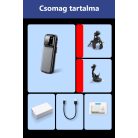 FullHD Univerzális mini DVR, 1080p, videó és hangrögzítő, éjszakai felvétel, 8GB tárhely, fekete