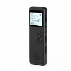   Digitális Diktafon, MP3 lejátszó, zajszűrés, ABS ház, 8GB tárhely, fekete
