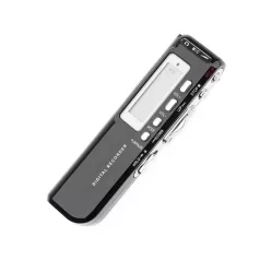   Digitális Diktafon, zajszűrés, 8GB, ABS ház, ezüstszínű gombok, fekete