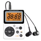 Hordozható FM/AM Rádiómagnó, LCD kijezős, ébresztő és időzítő funkció, HiFi sztereó, fehér