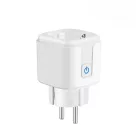 Matter® Intelligens konnektor, Tuya alkalmazással, 16A, WiFi, Fogyasztásmérős, kompatibilis Alexa/Google-Assistant, fehér