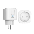 Matter® Intelligens konnektor, Tuya alkalmazással, 16A, WiFi, Fogyasztásmérős, kompatibilis Alexa/Google-Assistant, fehér
