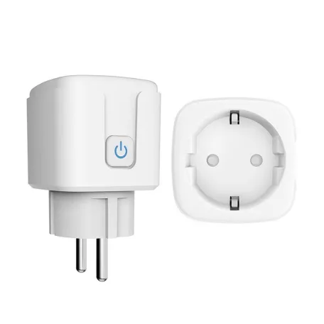 Matter® Intelligens konnektor, Tuya alkalmazással, 16A, WiFi, Fogyasztásmérős, kompatibilis Alexa/Google-Assistant, fehér