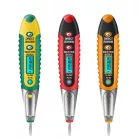 Digitális Érintésmentes Fáziskereső, 12-250V AC/DC, elektromos tér indukció, LED fény, zöld/sárga