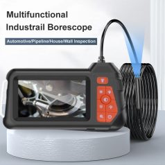   Endoszkóp kamera, 5m kábel, 4.3″ LCD kijelző, 1080P FHD, 6 LED világítás, Ø5.5mm lencse-átmérő, IP67 vízállósági kategória, fekete