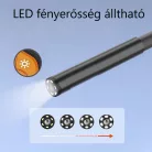 Endoszkóp kamera, 5m kábel, 4.3″ LCD kijelző, 1080P FHD, 6 LED világítás, Ø5.5mm lencse-átmérő, IP67 vízállósági kategória, fekete