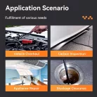 Endoszkóp kamera, 5m kábel, 4.3″ LCD kijelző, 1080P FHD, 6 LED világítás, Ø5.5mm lencse-átmérő, IP67 vízállósági kategória, fekete