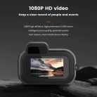 Multifunkciós mini Kamera, FHD 1080p, videó és hangrögzítő, 0.96” LCD kijelző, fekete