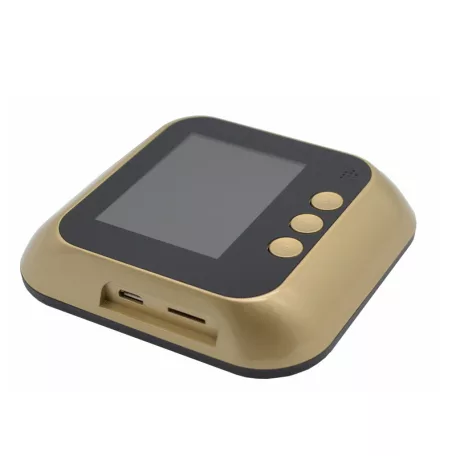 Intelligens Ajtókitekintő, videó csengő, 2.4” LCD kijelző, 720P HD kamerával, 160°-os látószög, kaputelefon funkcióval, aranyszín
