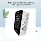 Multifunkciós Szén-dioxid Levegőminőség Mérő, 3az1-ben, CO2, hőmérséklet, páratartalom monitor, 400-5000ppm, fekete