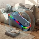 Bluetooth v5.3 transzmitter, kétirányú jelátvitel, beépített mikrofon, multifunkcionális, RGB LED, fekete