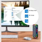 Bluetooth v5.3 transzmitter, kétirányú jelátvitel, beépített mikrofon, multifunkcionális, RGB LED, fekete