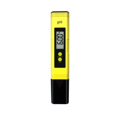   Digitális pH mérő, pH 0–14 ±0,1, akváriumhoz, úszómedencéhez, víztartályokhoz, sárga