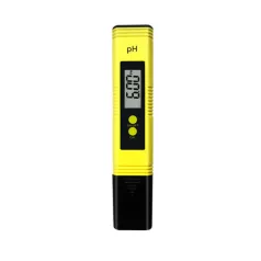   Digitális pH mérő, pH 0–14 ±0,1, akváriumhoz, úszómedencéhez, víztartályokhoz, sárga
